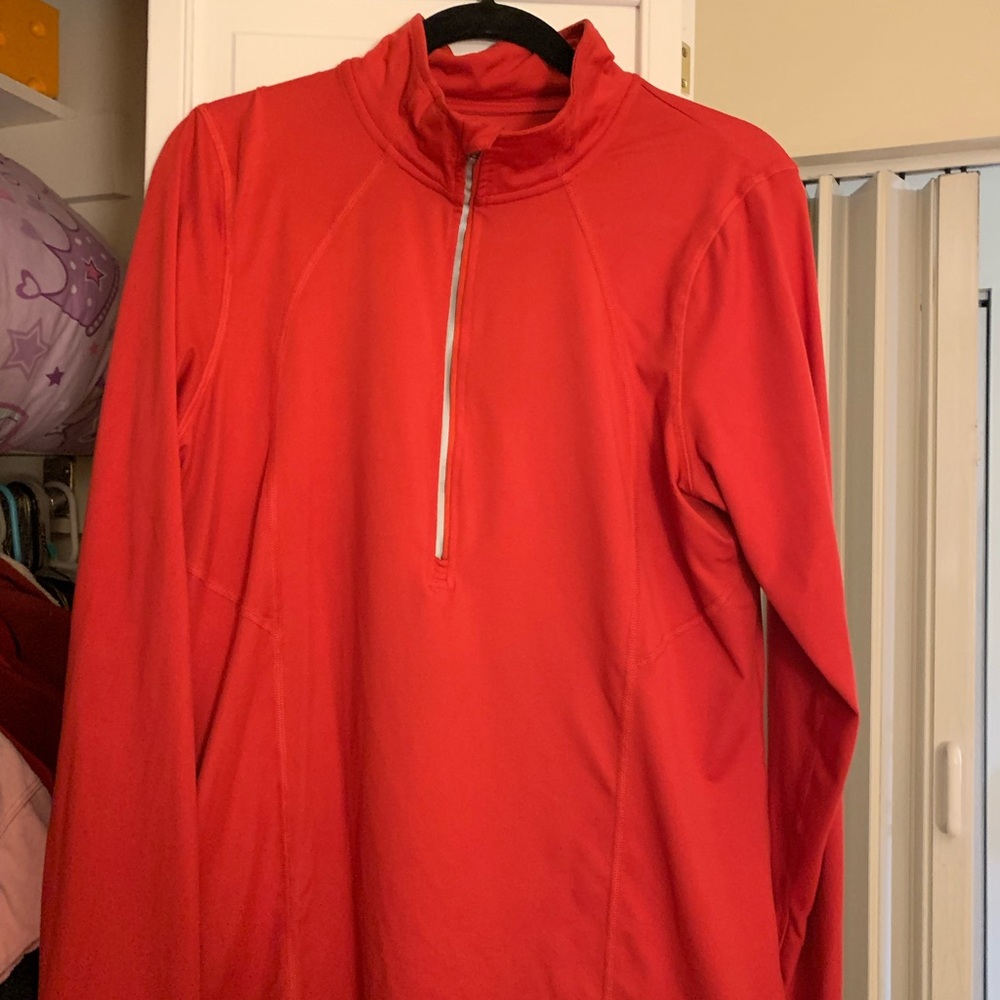 C9 quarter zip Duodry red long sleeve shirt